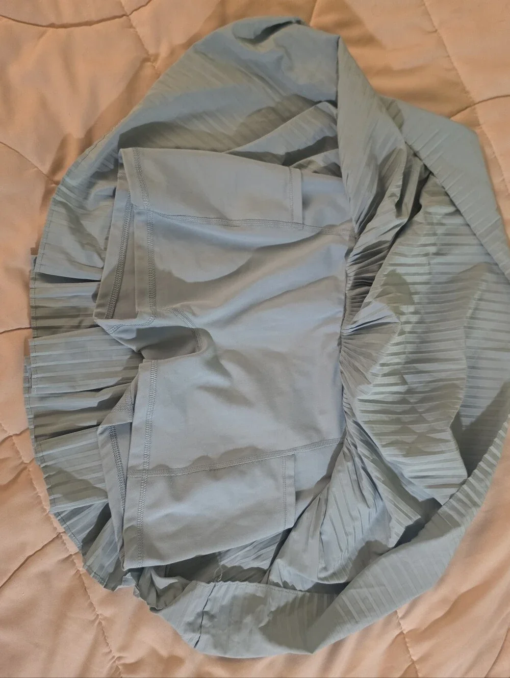 Yogalicious Light Blue Pleated Circle Skirt